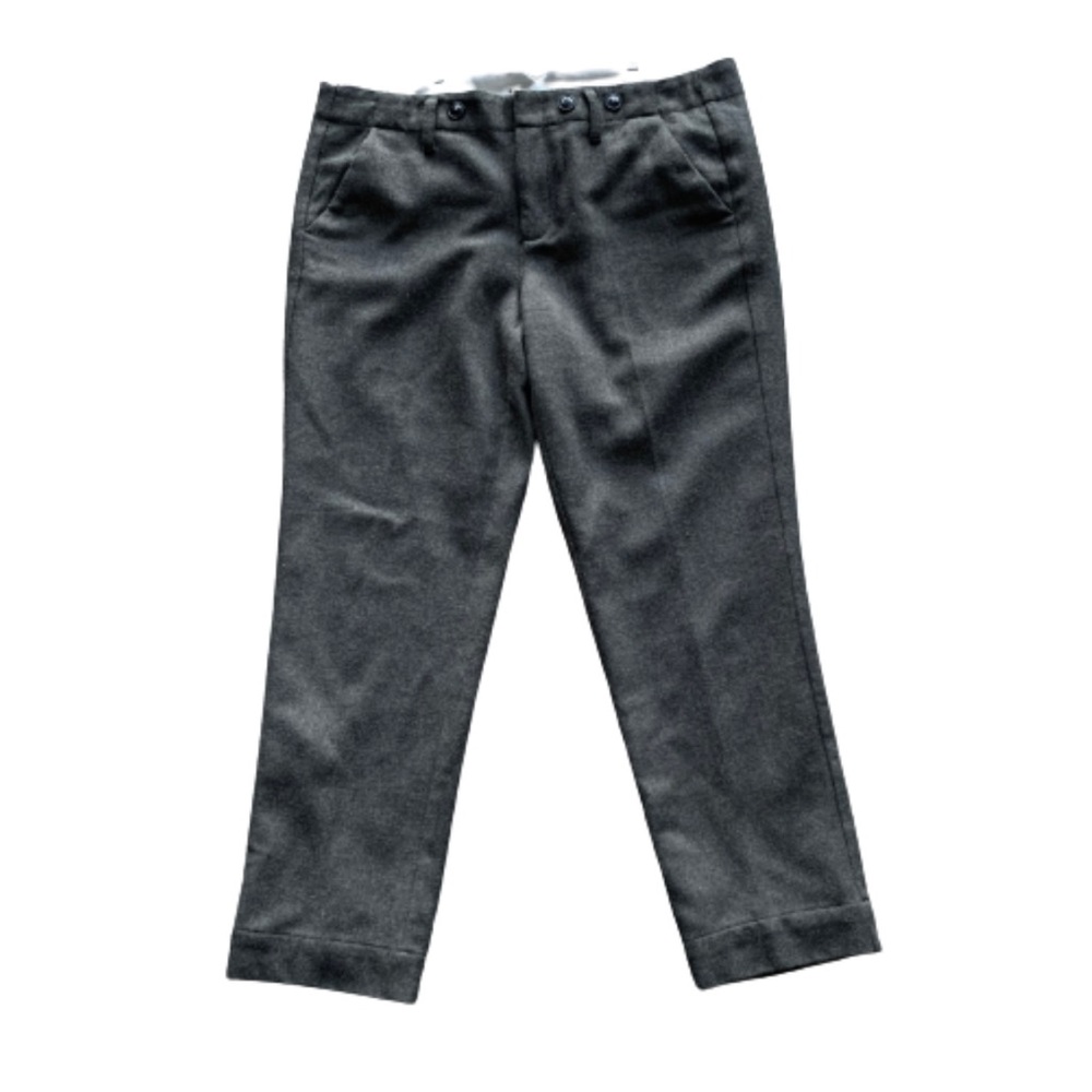Anthropologie Paper Boy Wool Blend Olive Green Menswear Trouser Pants